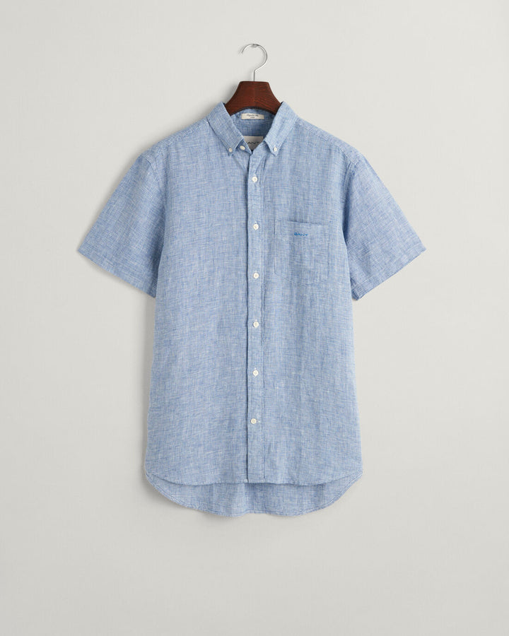 GANT Reg Linen Houndstooth Ss Shirt/Košulja 3240068