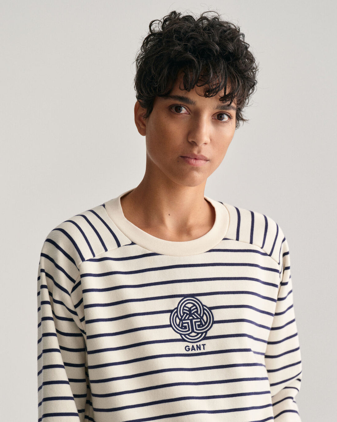 GANT Striped Monogram C-Neck Sweat/Duks 4200825