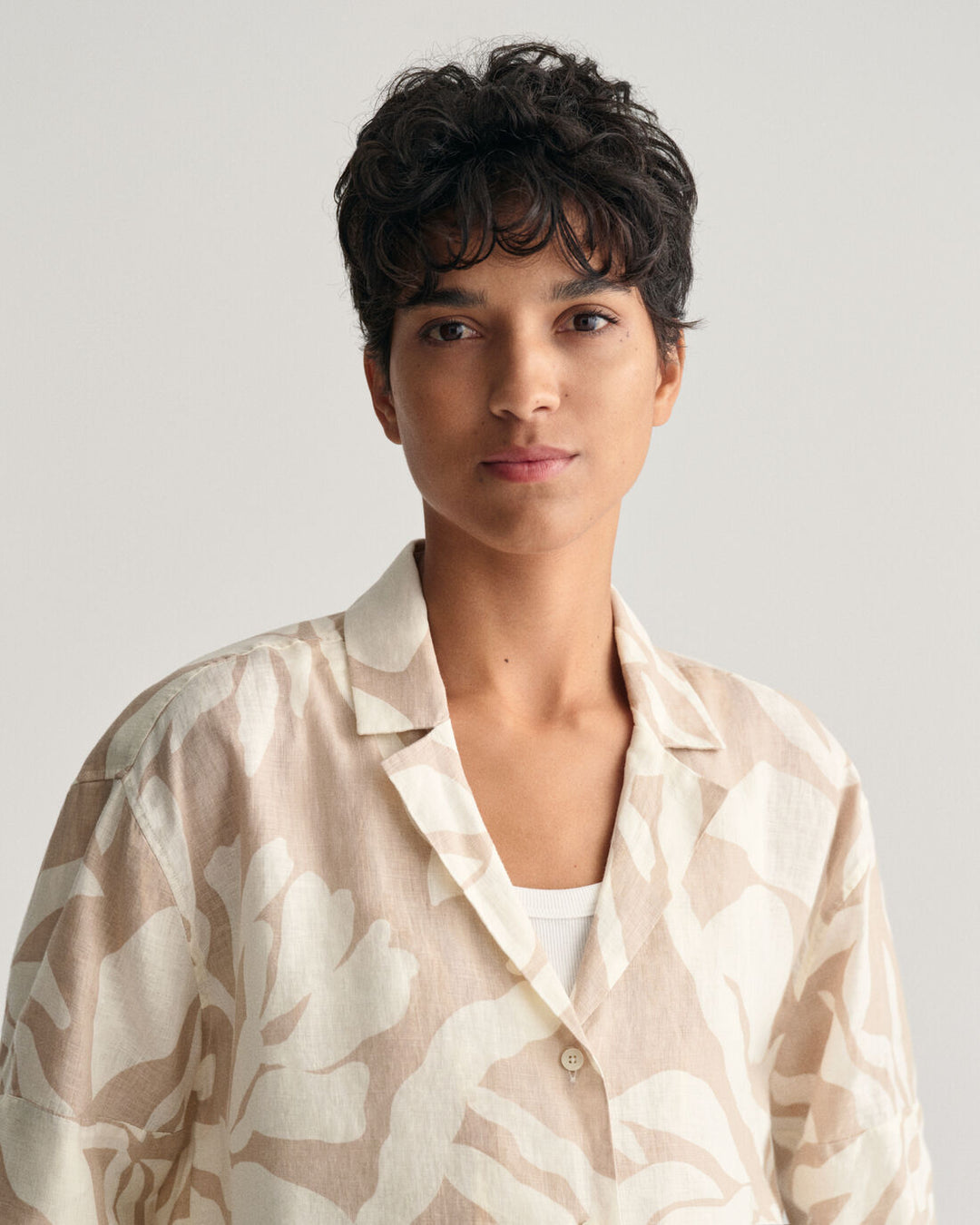 GANT Rel Palm Print Ss Linen Shirt/Košulja 4300333