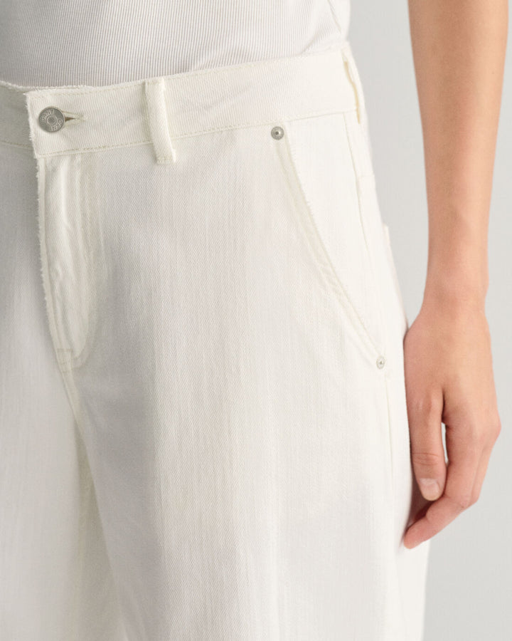 GANT Low Wide Leg White Jeans/Traperice 4100216