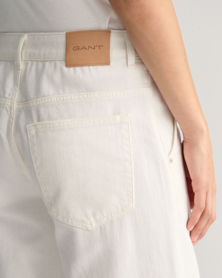 GANT Low Wide Leg White Jeans/Traperice 4100216