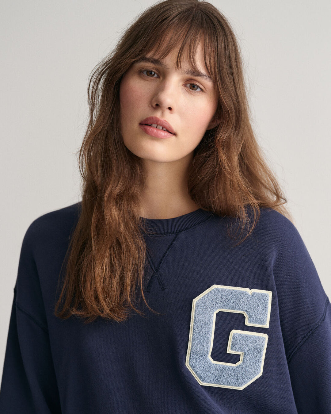 GANT G Badge Short Sleeve Cropped Sweatshirt/Duks 4200855