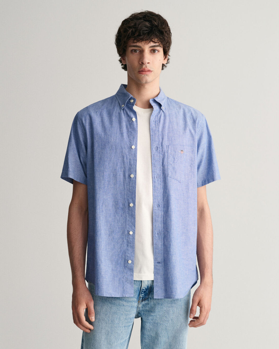 GANT Reg Cotton Linen Ss Shirt/Košulja 3240101