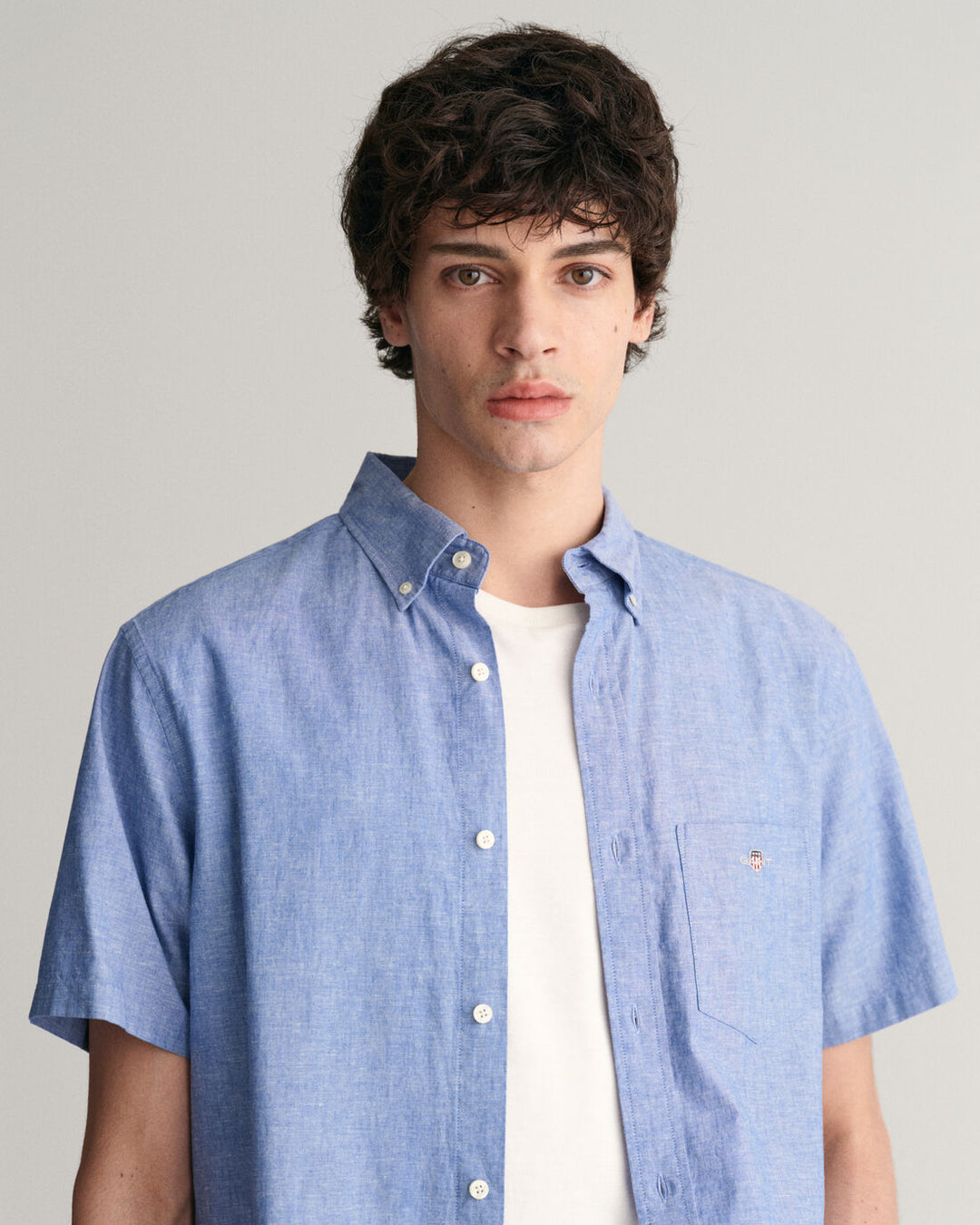 GANT Reg Cotton Linen Ss Shirt/Košulja 3240101