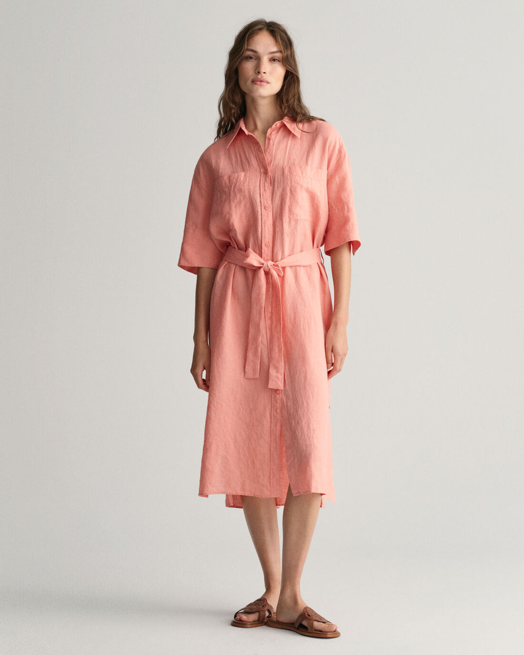 GANT Rel Linen Ss Shirt Dress/Haljina 4503319