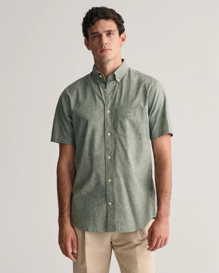 GANT Reg Cotton Linen Ss Shirt/Košulja 3240101