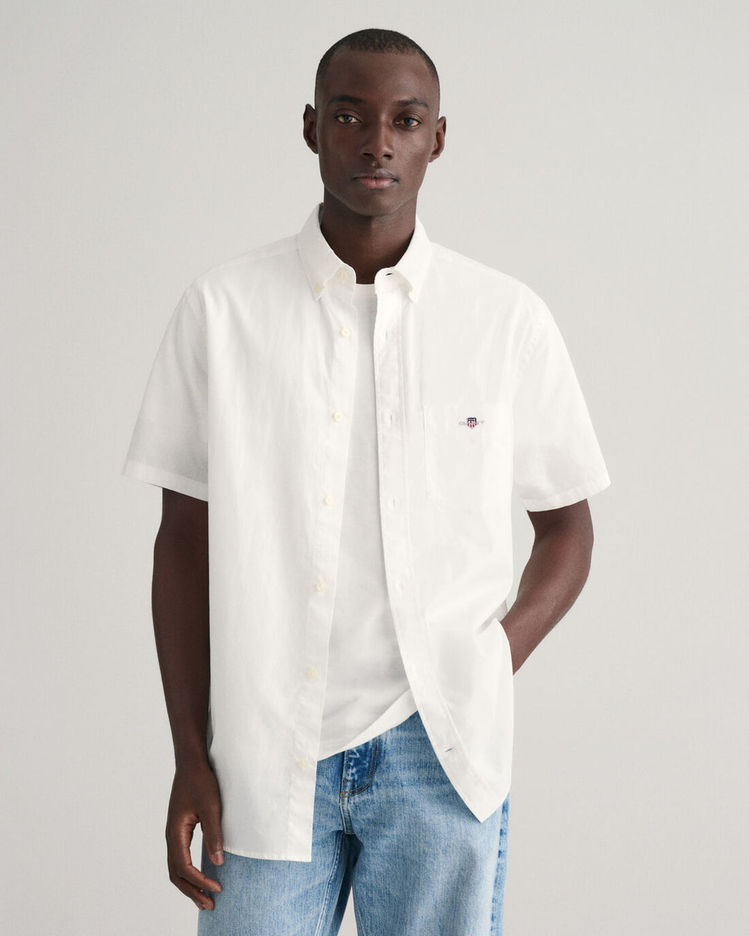 GANT Reg Cotton Linen Ss Shirt/Košulja 3240101
