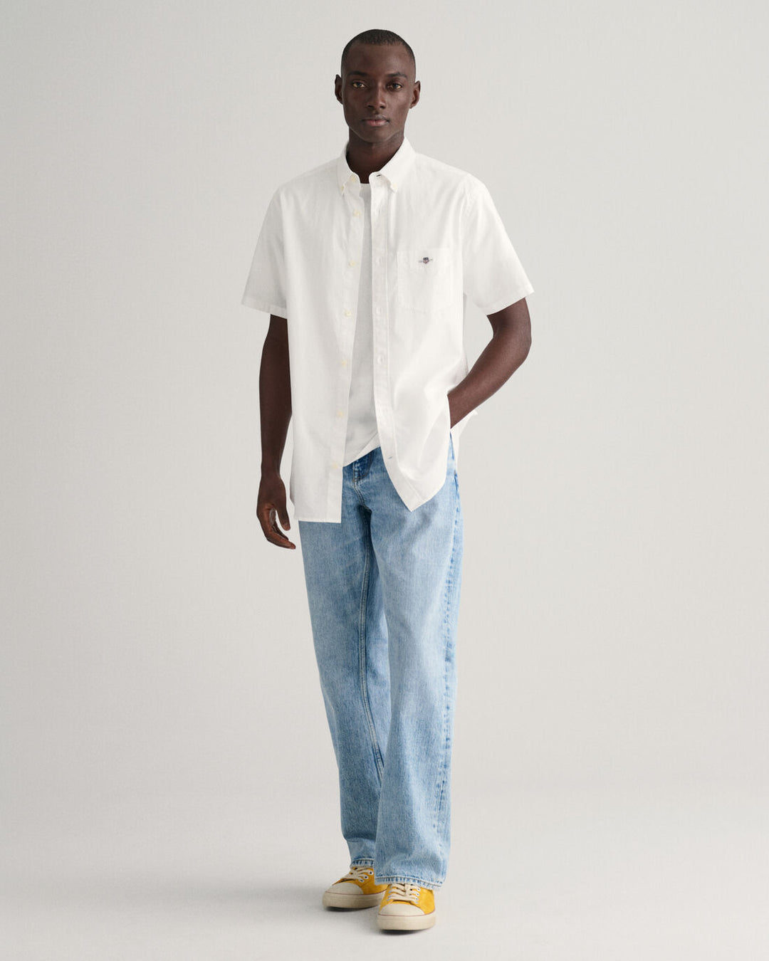 GANT Reg Cotton Linen Ss Shirt/Košulja 3240101