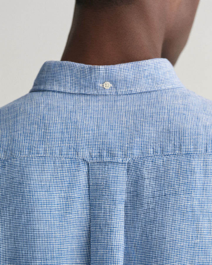 GANT Reg Linen Houndstooth Ss Shirt/Košulja 3240068