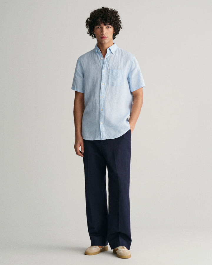 GANT Reg Linen Houndstooth Ss Shirt/Košulja 3240068