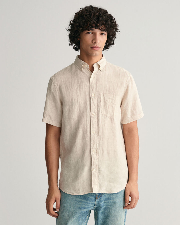 GANT Reg Linen Houndstooth Ss Shirt/Košulja 3240068