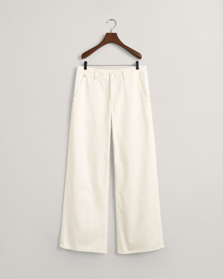 GANT Low Wide Leg White Jeans/Traperice 4100216