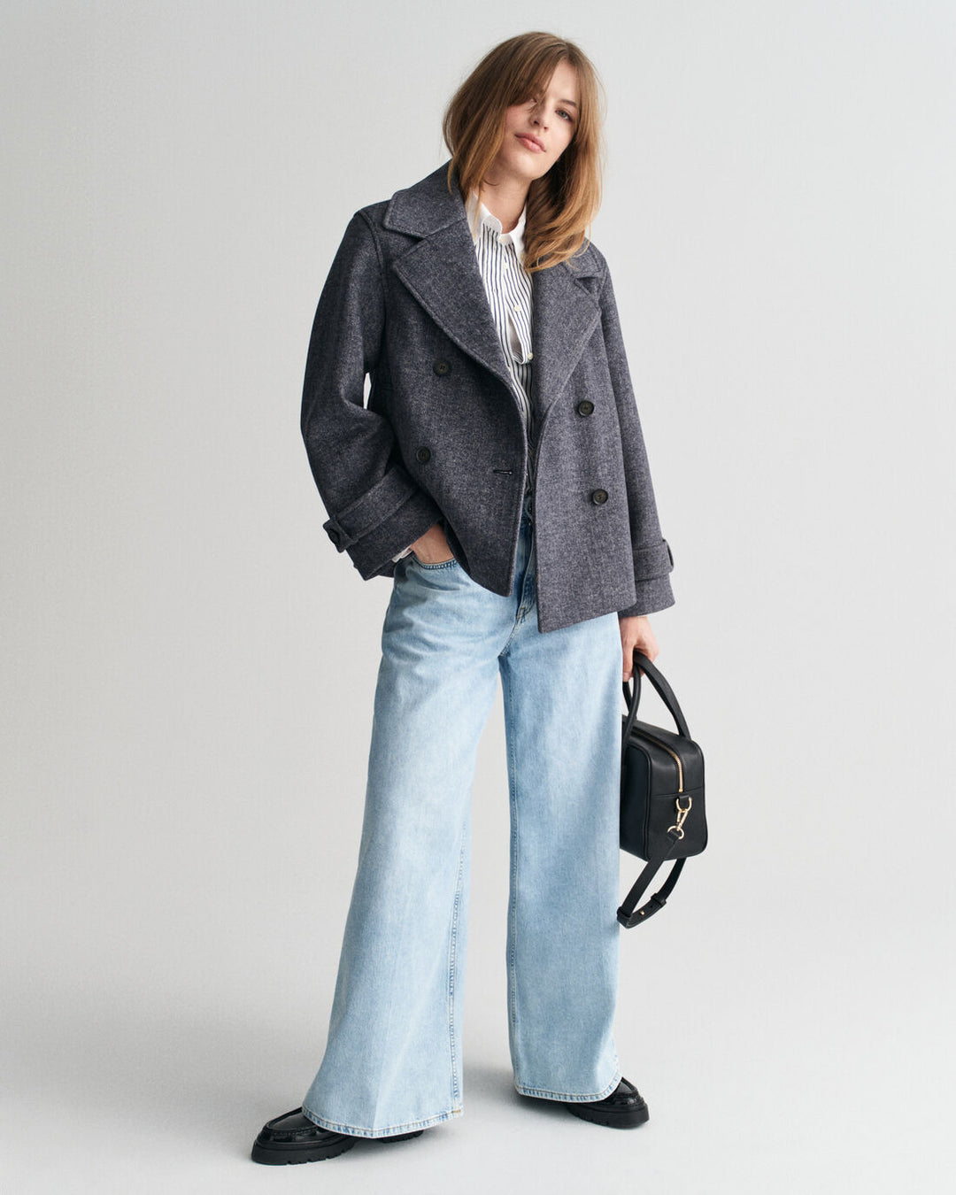 GANT Cropped Herringbone Wool Jacket/Sako 4700341