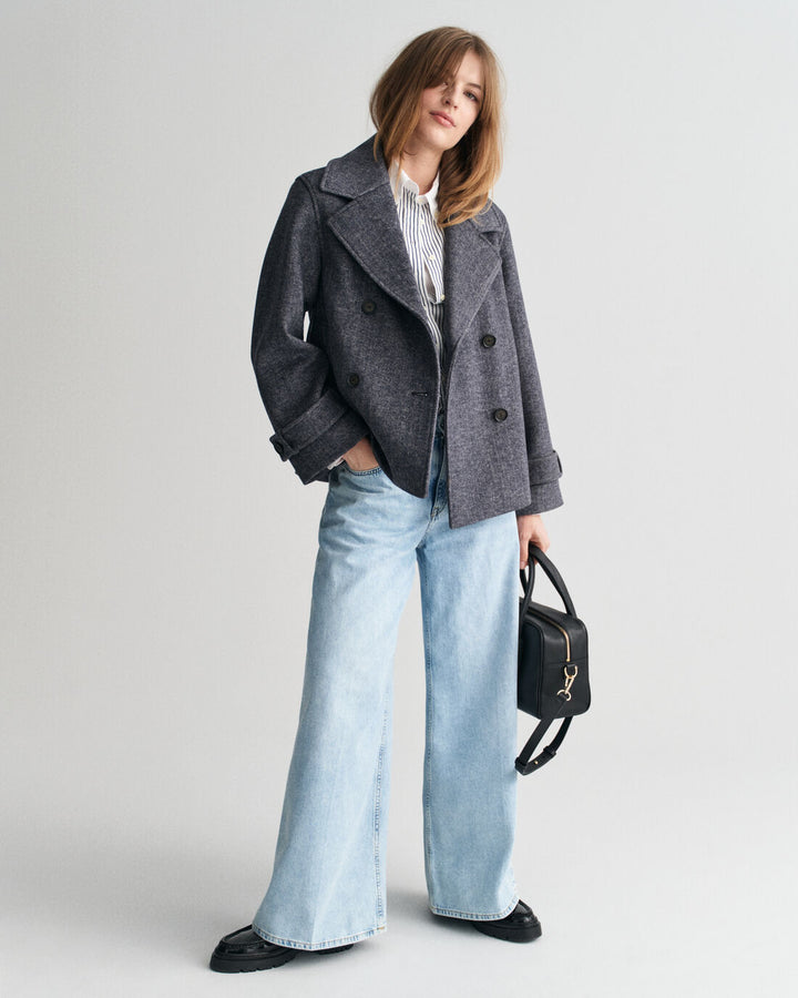 GANT Cropped Herringbone Wool Jacket/Sako 4700341