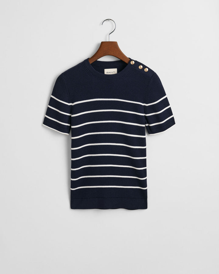 GANT Ribbed Breton C-Neck/Pulover 4805306