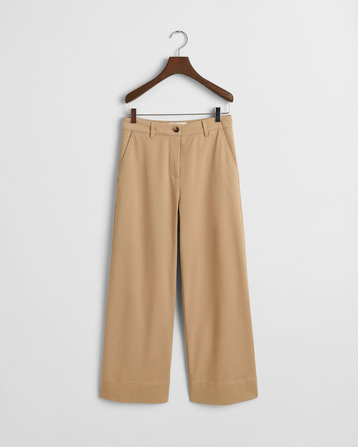 GANT Wide Leg Cropped Cotton Pants/Hlače 4150341
