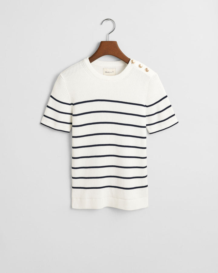 GANT Ribbed Breton C-Neck/Pulover 4805306
