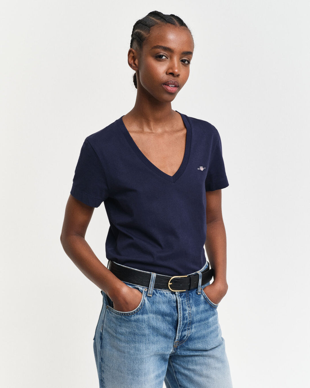 GANT Reg Shield Ss V-Neck T-Shirt/Majica 4200750