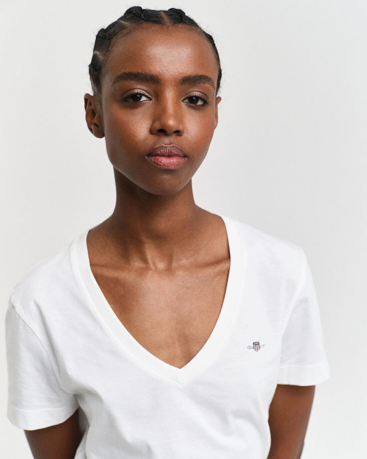 GANT Reg Shield Ss V-Neck T-Shirt/Majica 4200750
