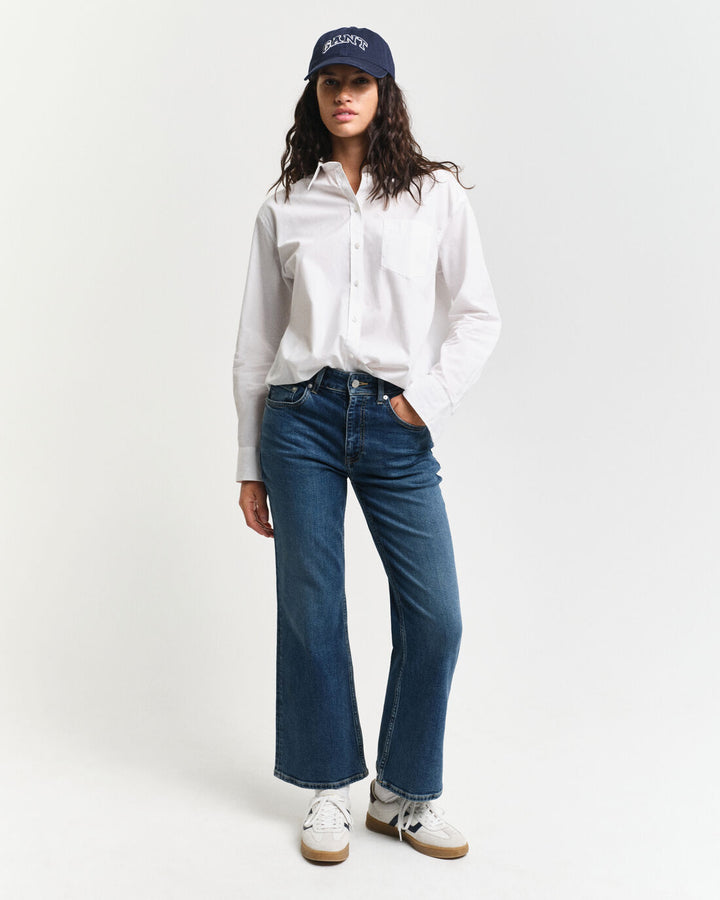 GANT Cropped Kick Flare Denim/Traperice 4100243