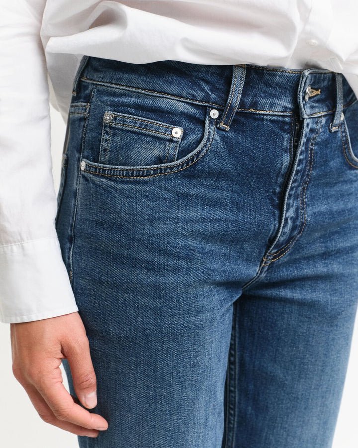 GANT Cropped Kick Flare Denim/Traperice 4100243