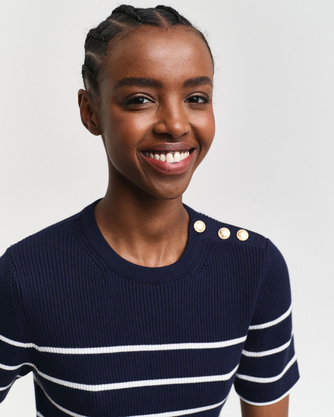 GANT Ribbed Breton C-Neck/Pulover 4805306