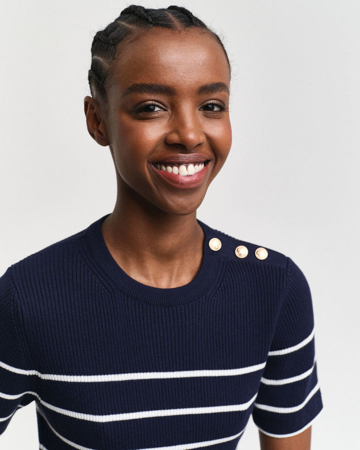GANT Ribbed Breton C-Neck/Pulover 4805306