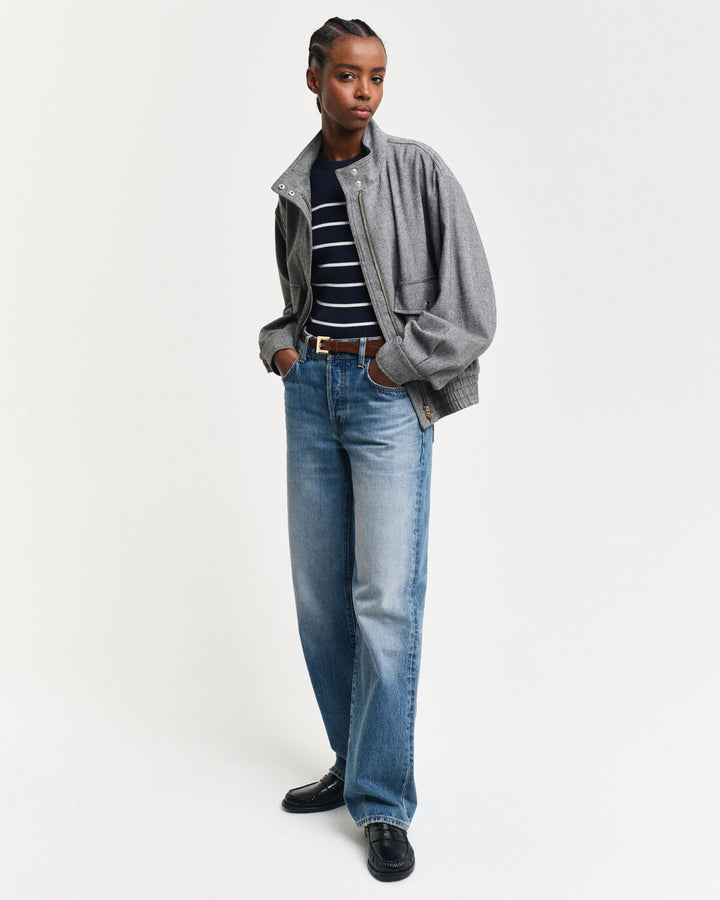 GANT Ribbed Breton C-Neck/Pulover 4805306