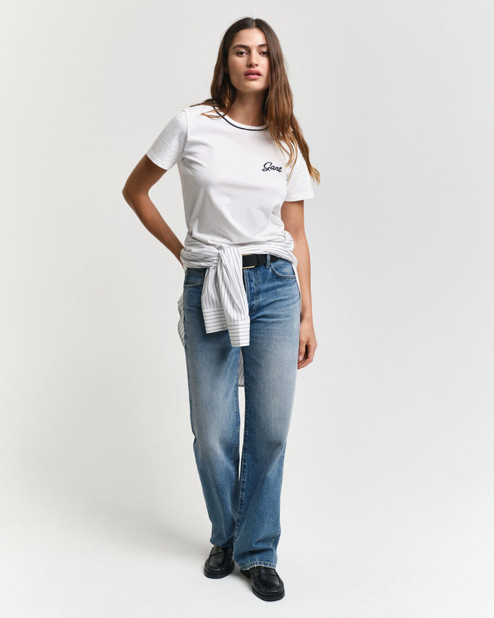 GANT Reg Script Ss T-Shirt/Majica 4200551