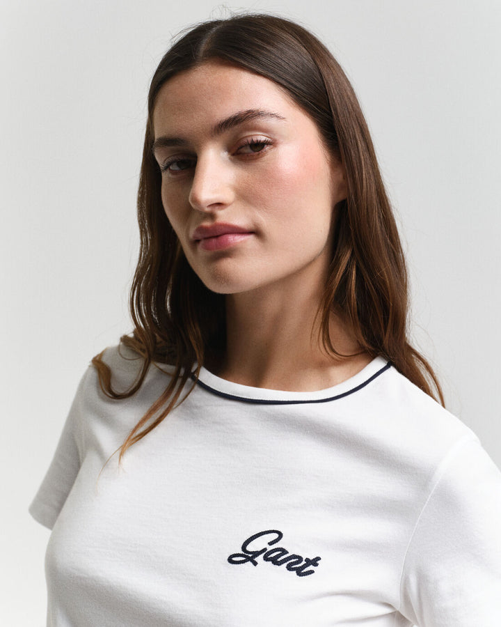 GANT Reg Script Ss T-Shirt/Majica 4200551