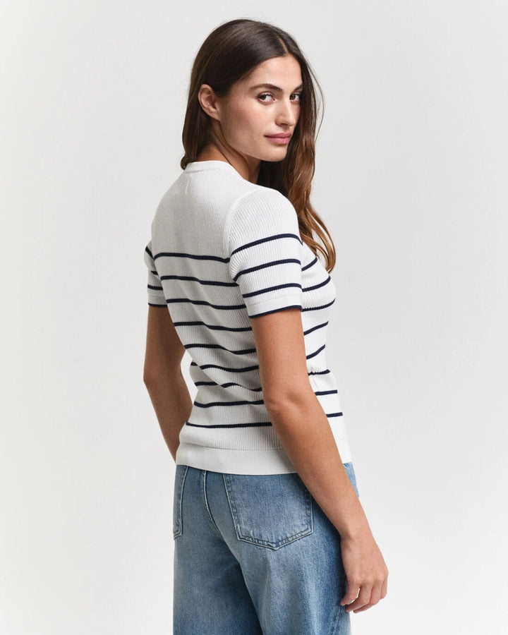 GANT Ribbed Breton C-Neck/Pulover 4805306
