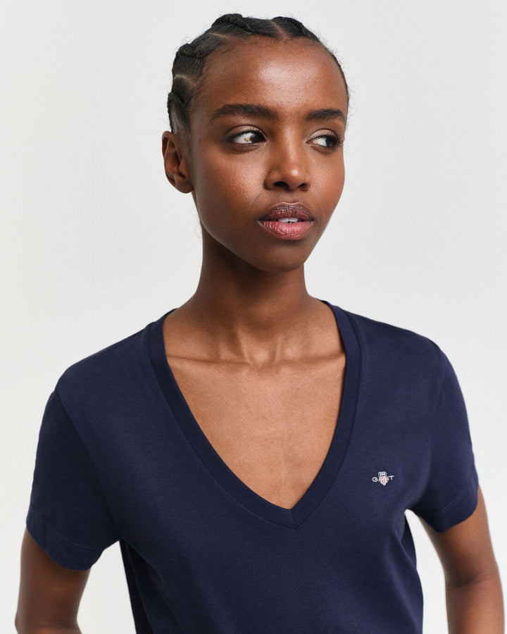 GANT Reg Shield Ss V-Neck T-Shirt/Majica 4200750