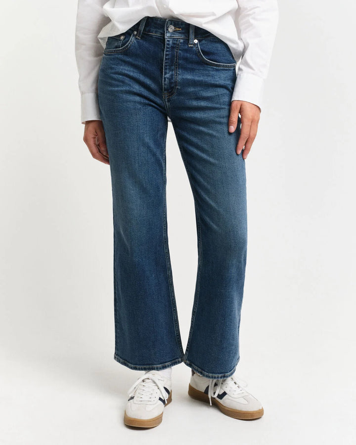 GANT Cropped Kick Flare Denim/Traperice 4100243