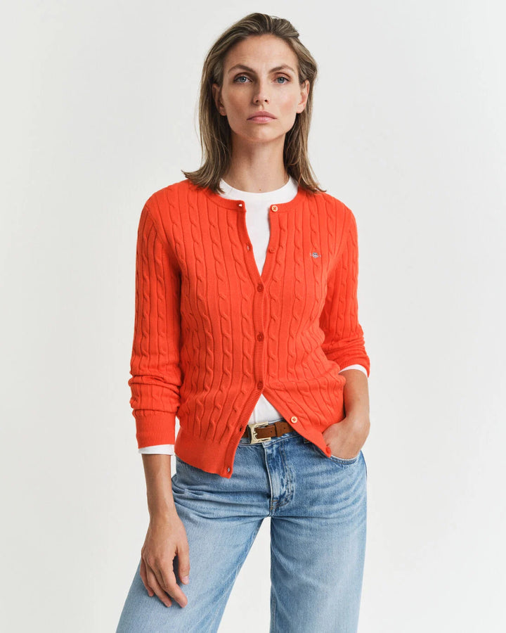 GANT Stretch Cotton Cable Cardigan/Pulover 4800103