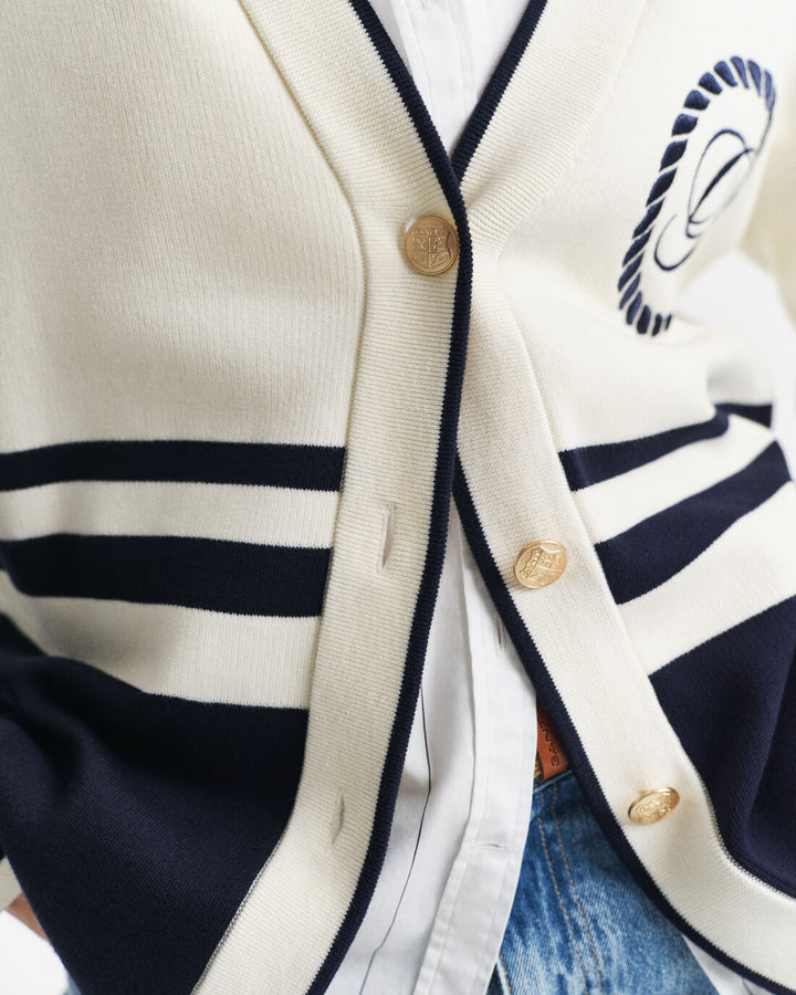 GANT Gant Varsity V-Neck Cardigan/Pulover 4805326