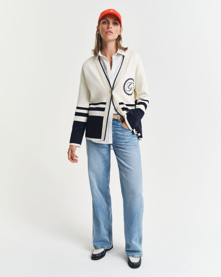 GANT Gant Varsity V-Neck Cardigan/Pulover 4805326