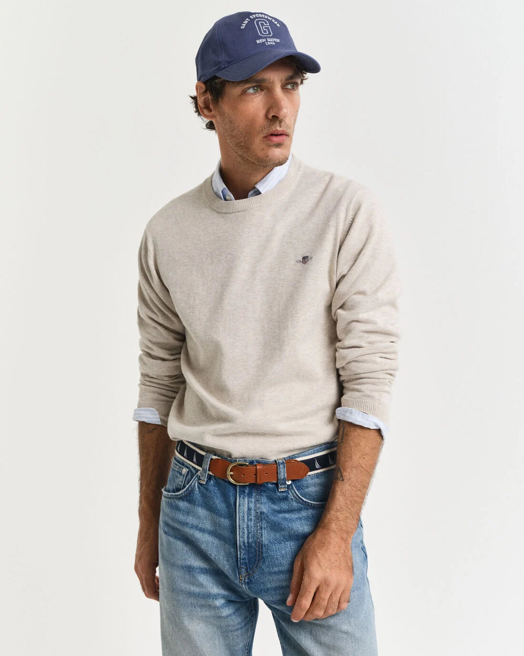 GANT Classic Cotton C-Neck/Pulover 8030561