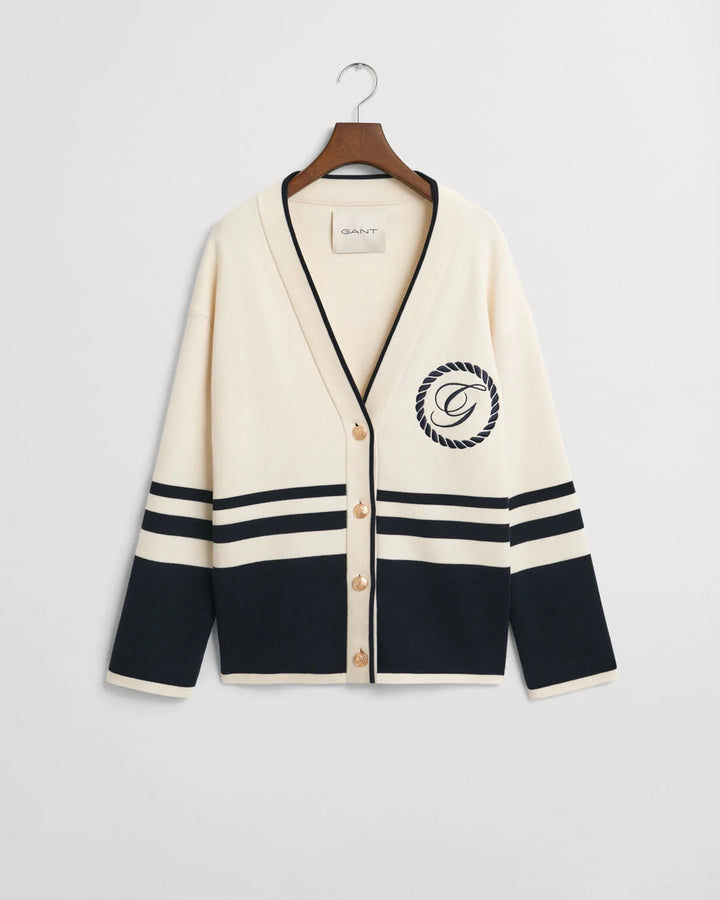 GANT Gant Varsity V-Neck Cardigan/Pulover 4805326