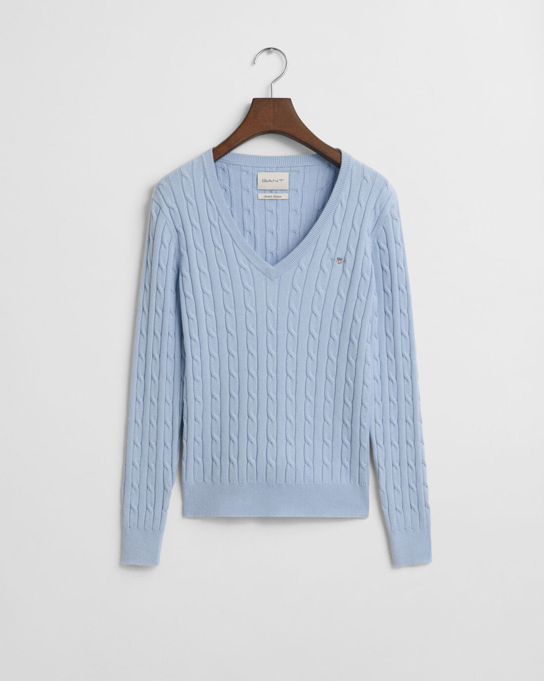 GANT Stretch Cotton Cable V-Neck/Pulover 4800101