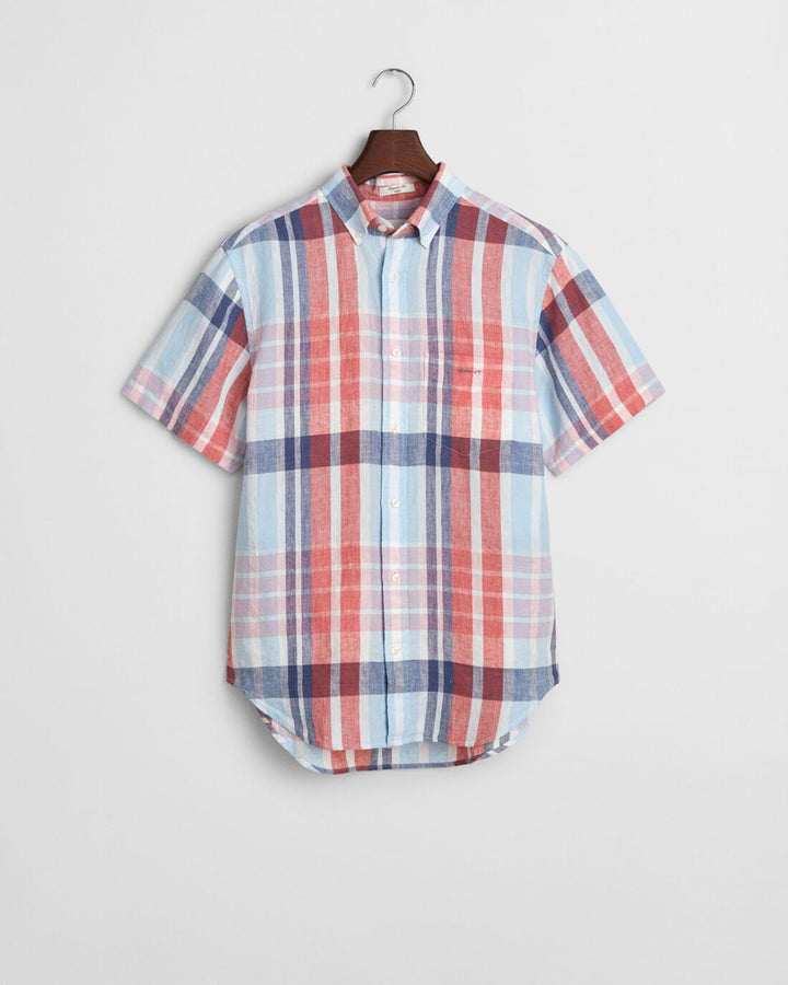 GANT Reg Linen Madras Ss Shirt/Košulja 3250075