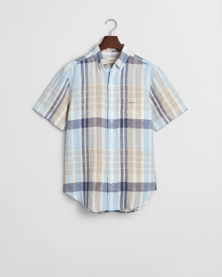 GANT Reg Linen Madras Ss Shirt/Košulja 3250075
