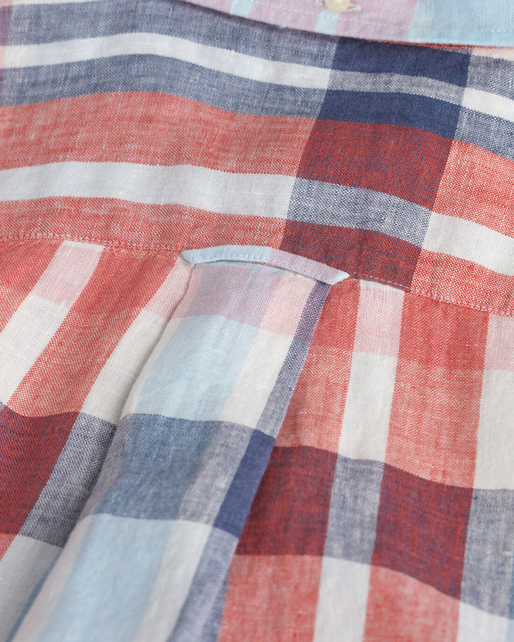 GANT Reg Linen Madras Ss Shirt/Košulja 3250075