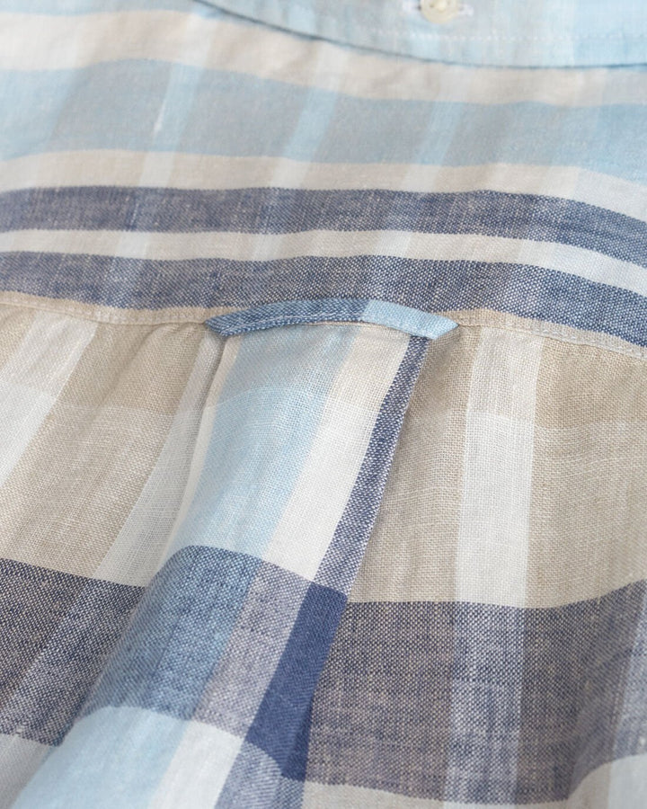 GANT Reg Linen Madras Ss Shirt/Košulja 3250075