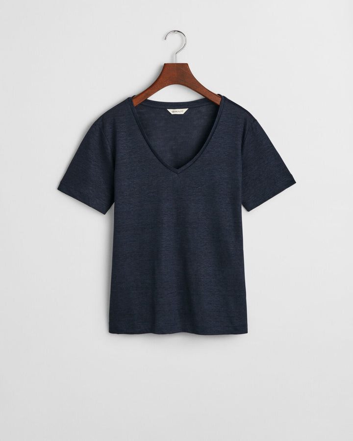 GANT Reg Linen V-Neck Ss T-Shirt/Majica 4200596