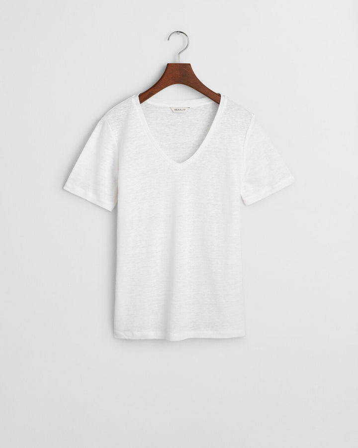 GANT Reg Linen V-Neck Ss T-Shirt/Majica 4200596