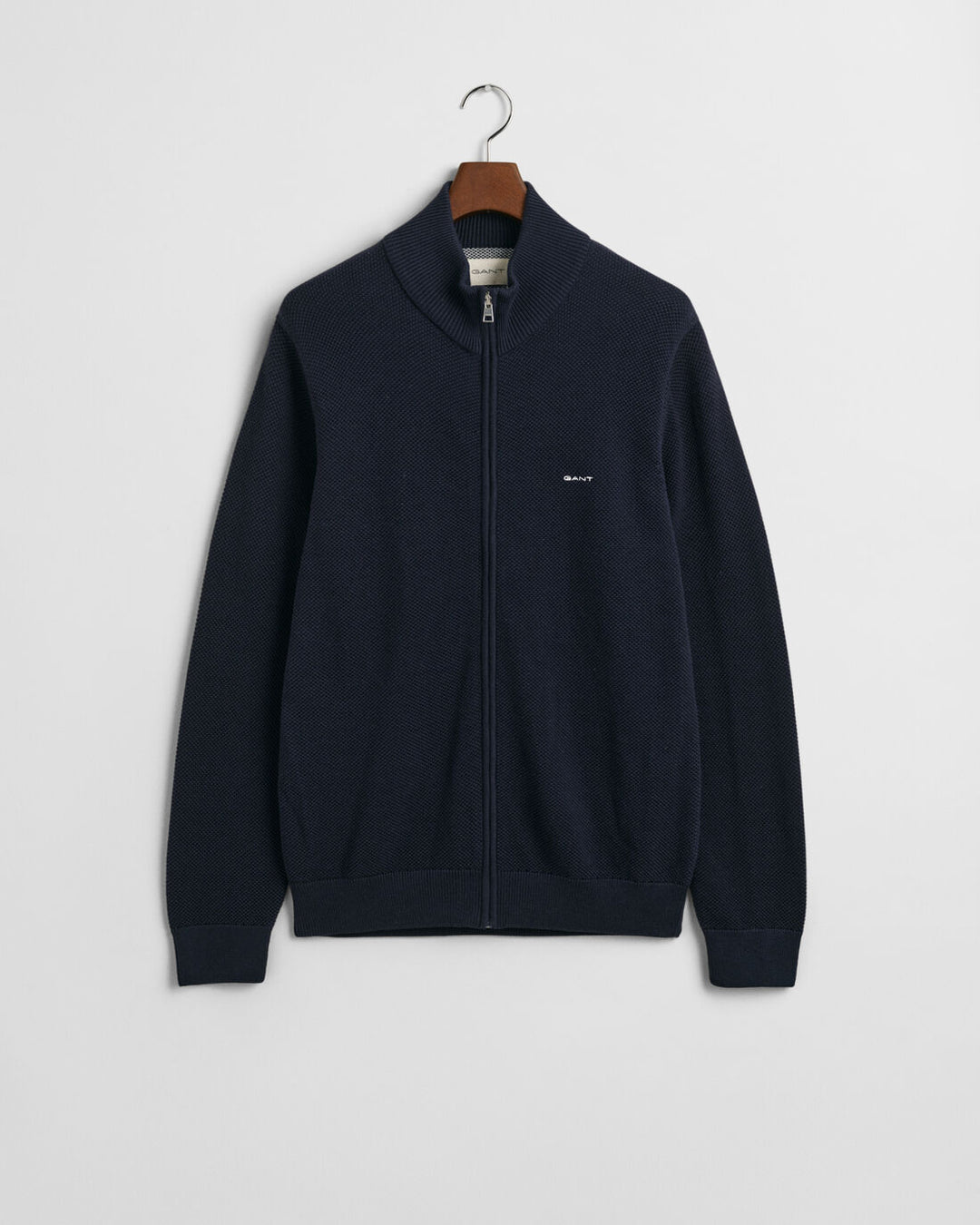 GANT Cotton Pique Zip Cardigan/Pulover 8040524