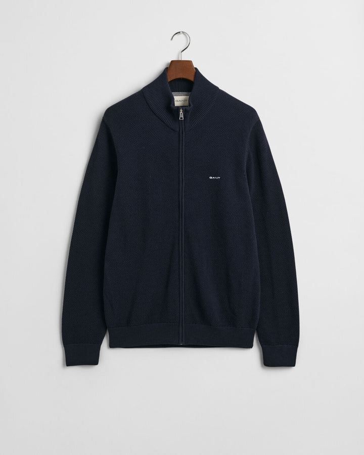 GANT Cotton Pique Zip Cardigan/Pulover 8040524