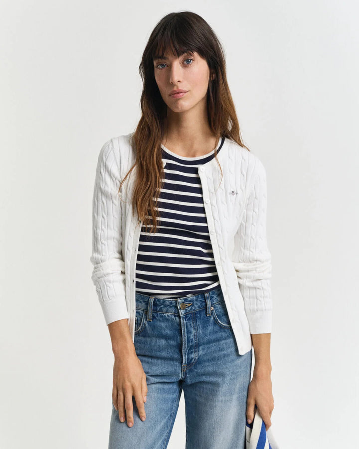 GANT Stretch Cotton Cable Cardigan/Pulover 4800103