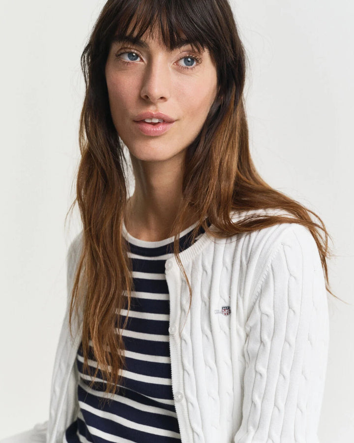 GANT Stretch Cotton Cable Cardigan/Pulover 4800103