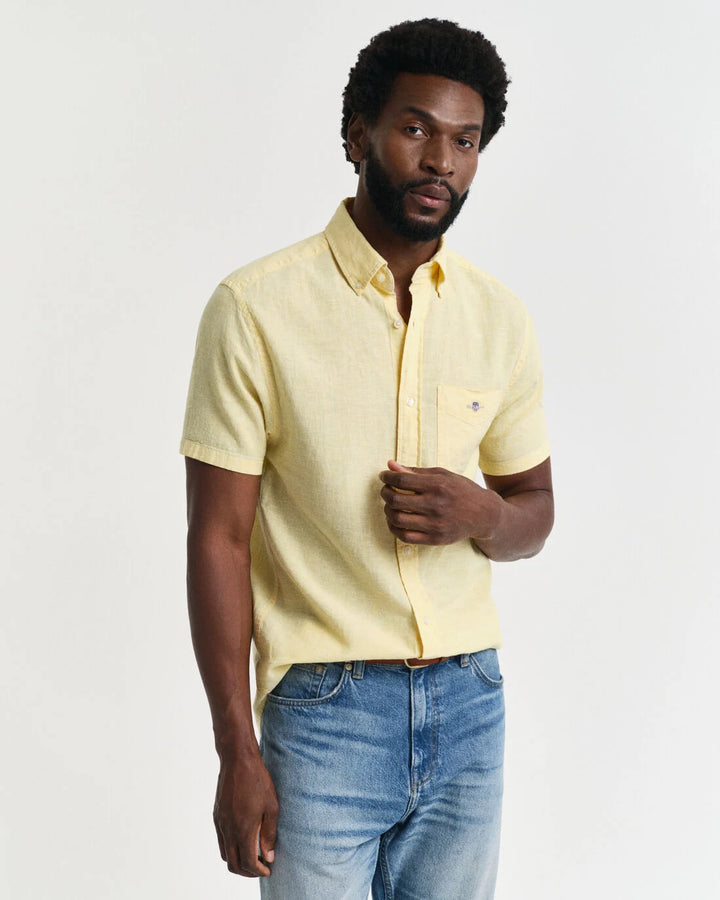 GANT Reg Cotton Linen Ss Shirt/Košulja 3250083